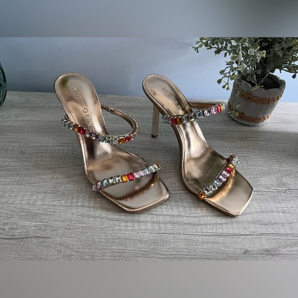 INC International Concepts Women’s Mateo Diana Sapphire Slip-On Dress Sandals - Picture 2 of 8